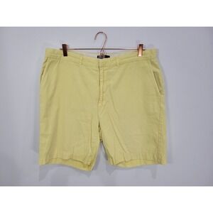 Vtg Polo Ralph Lauren Mens Yellow Cotton Chino Shorts Size 38 Classic Fit Pastel